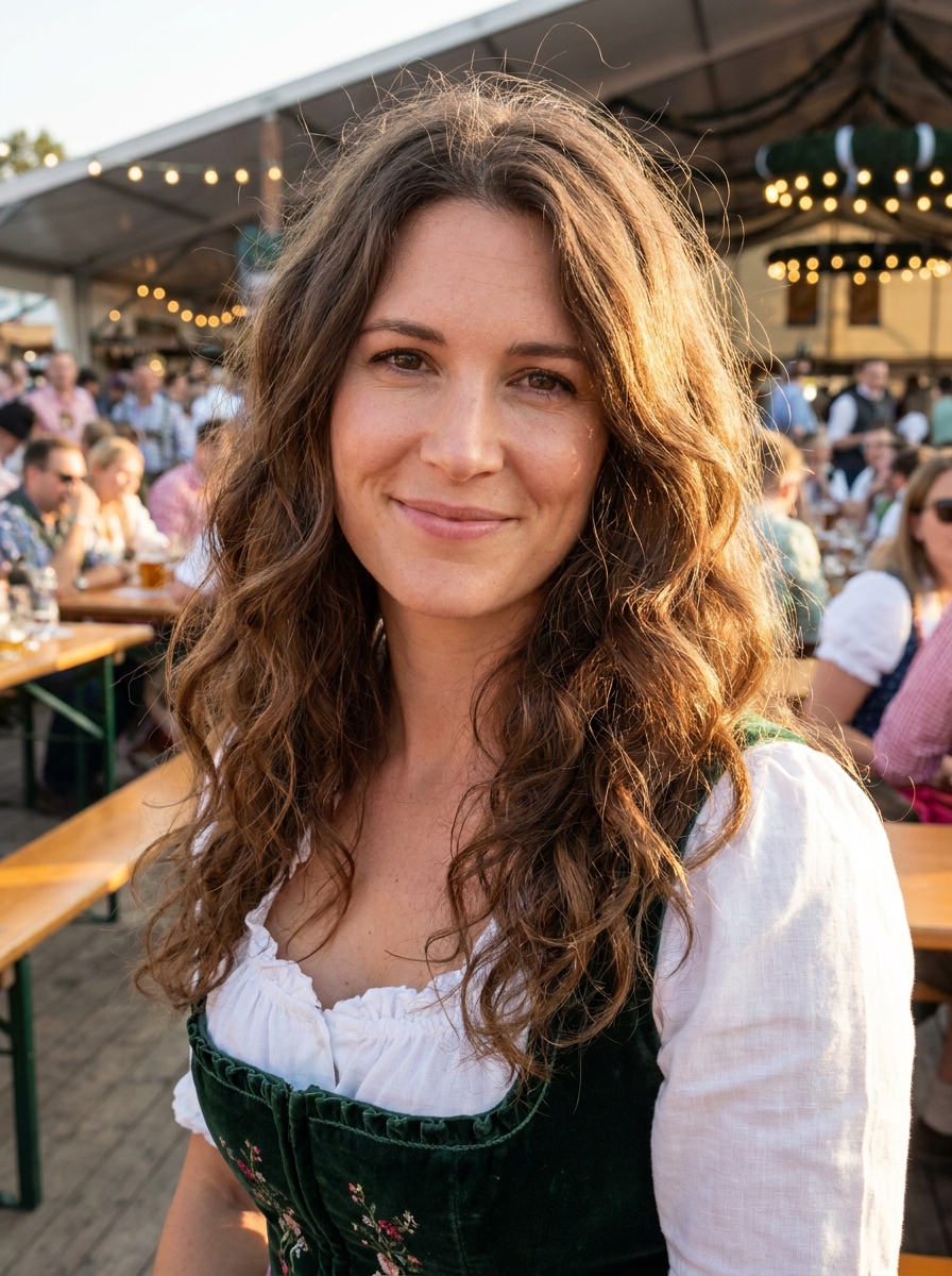 Easy Wiesn Waves als Einfache Dirndlfrisuren Inspiration 2026
